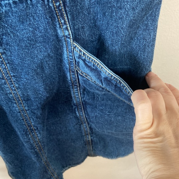 New Stretchy Blue Jean Denim Jayana Tight Body-Con Mini Dress Large  Elastic - Picture 5 of 7